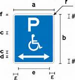 Handicap Parking Sign Dimensions Photos